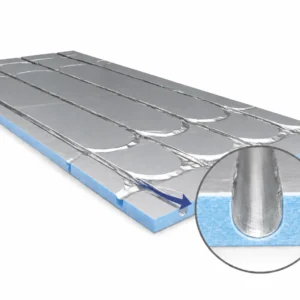 30 mm dicke XPS 300-Systemplatte für Fußbodenheizung, 1250 x 600, ALU, BEFIRO