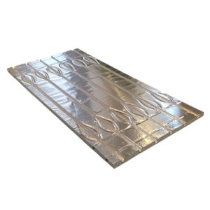 25 mm XPS 300 Systemplatte für Fußbodenheizung, 1250 x 600, ALU, BEFIRO